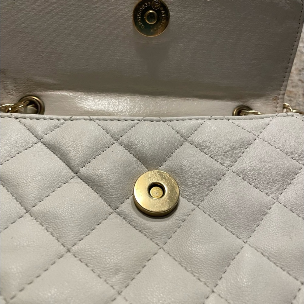 Mini Rectangular Flap Bag Cream/Off White Flap Bag - image 5